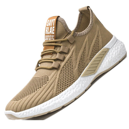 New Spring And Summer Sports Running Shoes Breathable Fly Woven Breathable Comfortable Non - slip Casual Fashion Men's Sneakers - AGB LuxeDrop