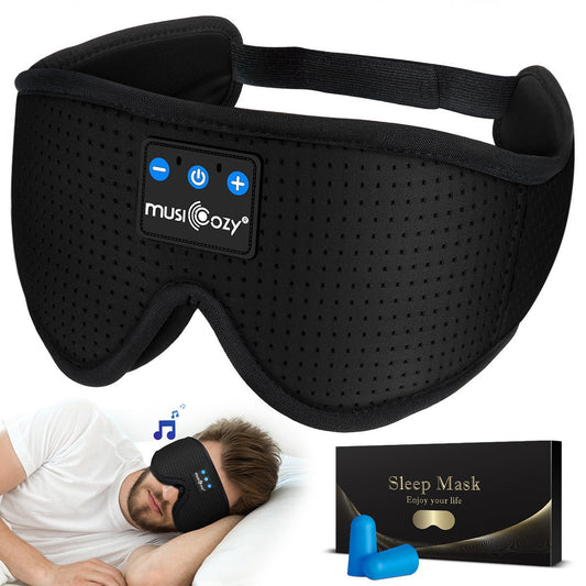 3D Wireless 5.2 Bluetooth Music Eye Mask Stereo Shading - AGB LuxeDrop