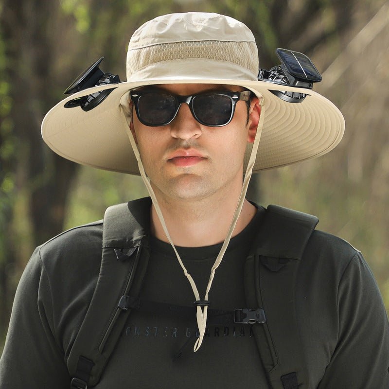 Long Endurance Lithium Battery Fan Solar Charging Wind Sun Protection Hat - AGB LuxeDrop