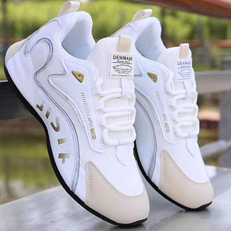 Fashion Colorblock Lace-up Sneakers For Men Sports Shoes