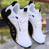 Fashion Colorblock Lace - up Sneakers For Men Sports Shoes - AGB LuxeDrop