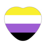 Creative Heart Shaped Rainbow Flag Badge - AGB LuxeDrop