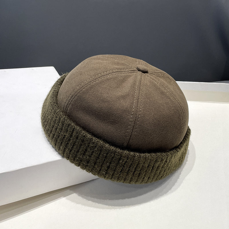Autumn And Winter Deerskin Velvet Beret Melon Skin Hat - AGB LuxeDrop