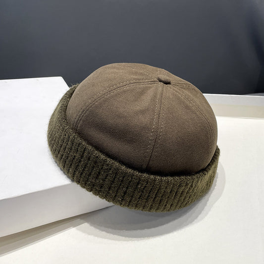 Autumn And Winter Deerskin Velvet Beret Melon Skin Hat - AGB LuxeDrop
