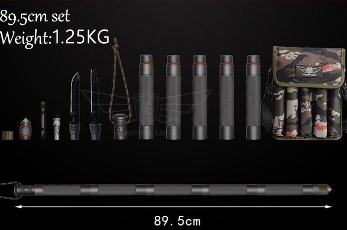 Outdoor Defense Tactical Stick Alpenstock Hiking Camping Equipment Multifunctional Walking Stick - AGB LuxeDrop