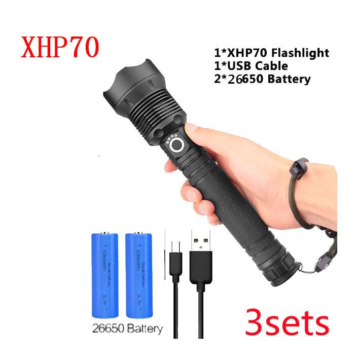 USB Charging Zoom P50 Flashlight - AGB LuxeDrop