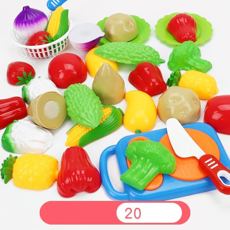 Children Cut Fruit, Toys, Kitchens, Vegetables, Babies, Boys and Girls Cut Steamed buns, Cherry Suit - AGB LuxeDrop