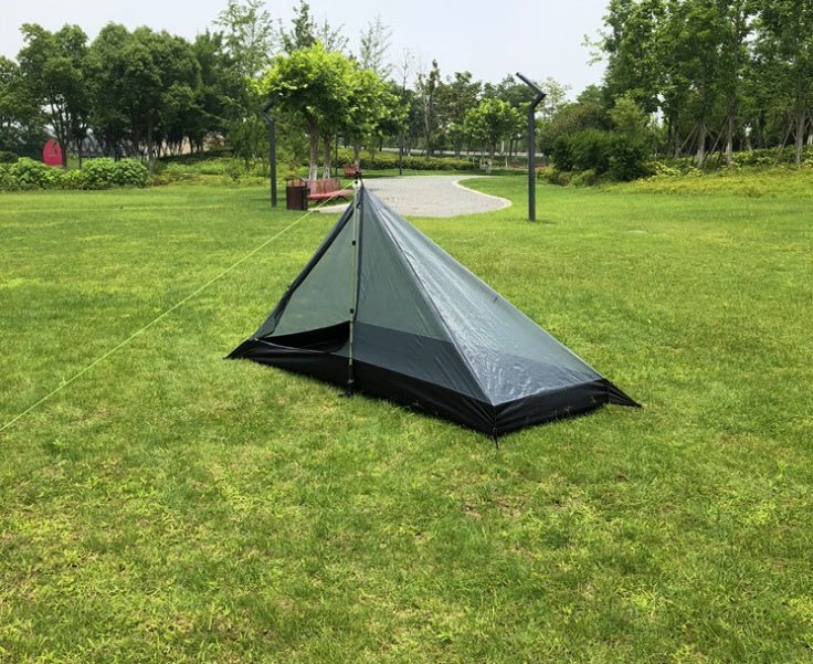 Portable camping pyramid tent single outdoor equipment camping supplies - AGB LuxeDrop