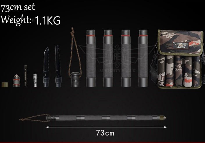 Outdoor Defense Tactical Stick Alpenstock Hiking Camping Equipment Multifunctional Walking Stick - AGB LuxeDrop