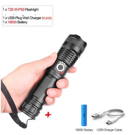 USB Charging Zoom P50 Flashlight - AGB LuxeDrop