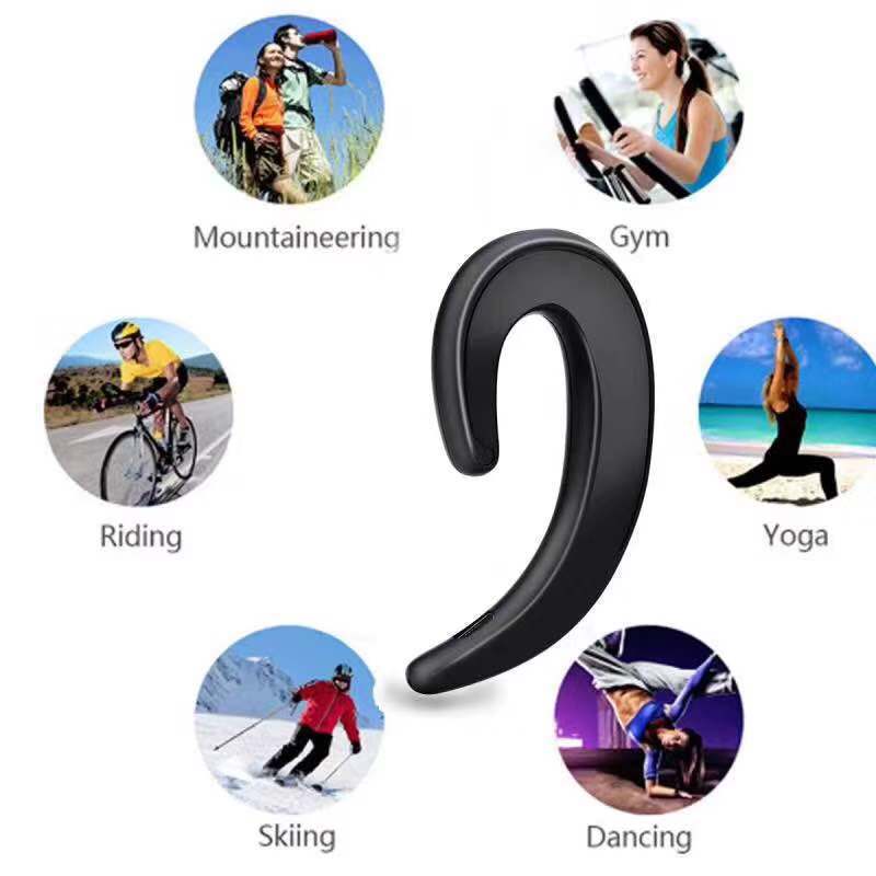 Compatible with Apple , Bluetooth Painless Exercise With Wireless Earphones With Ear - hook Earphones - AGB LuxeDrop