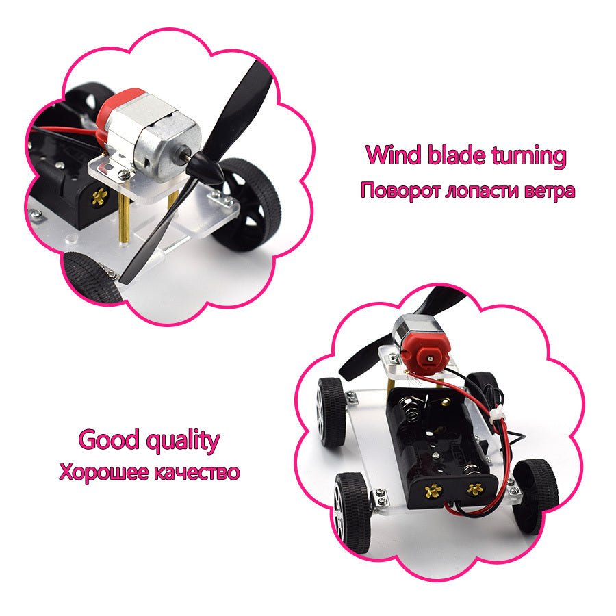 Wind Car Diy Electronic Kit Science Toys Children's Educational Toys Experiment Creative Invention Toys - AGB LuxeDrop