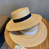 Woven Raffia Straw Hat Female Sunscreen Sunshade - AGB LuxeDrop