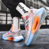 Student Sneakers Men's Basketball Low - Top Men's Sports And Leisure Shoes Men's Korean Version Of The Trend Of All - Match Youth Running Shoes - AGB LuxeDrop