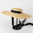 Simple And Fashionable Strappy Straw flat Top Straw Hat Sunshade Straw Straw Hat - AGB LuxeDrop