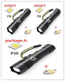 USB Charging Zoom P50 Flashlight - AGB LuxeDrop