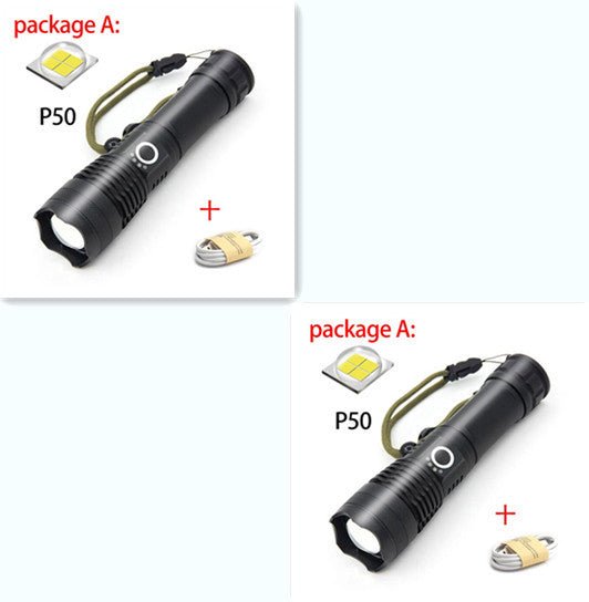 USB Charging Zoom P50 Flashlight - AGB LuxeDrop
