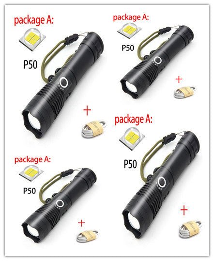 USB Charging Zoom P50 Flashlight - AGB LuxeDrop