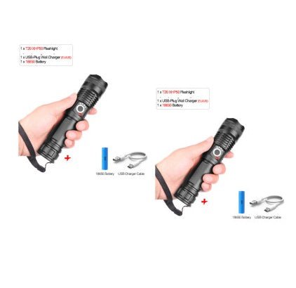 USB Charging Zoom P50 Flashlight - AGB LuxeDrop