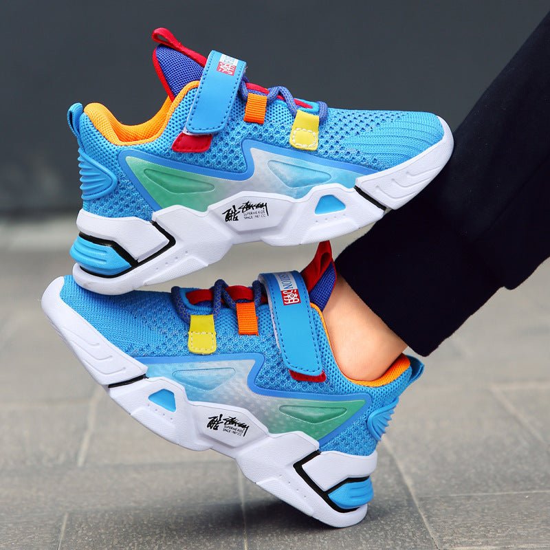 Children's Flying Knit Sneakers, Boys' Casual Sneakers - AGB LuxeDrop