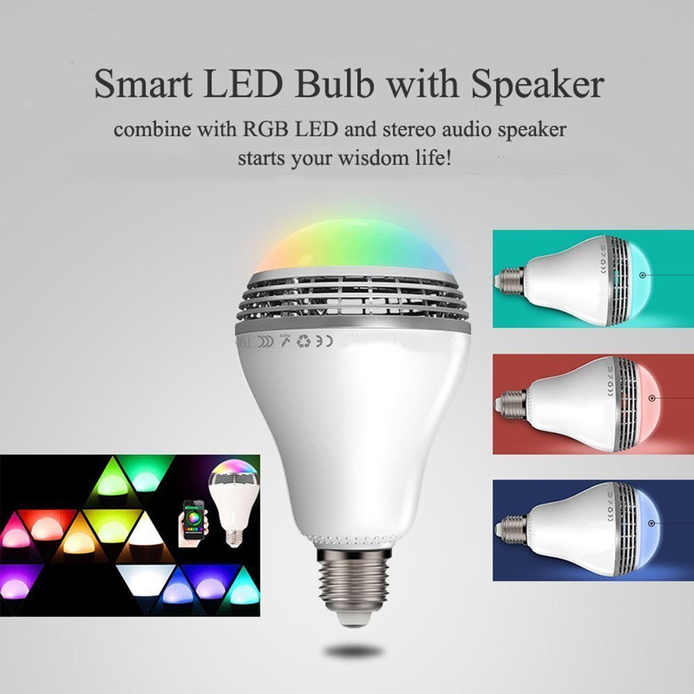 Creative Home LED Smart Bluetooth Speaker E27 Bulb Light - AGB LuxeDrop