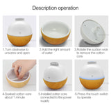 Wood grain home office desk mute humidifier - AGB LuxeDrop