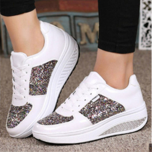 Sequin women's sneakers - AGB LuxeDrop