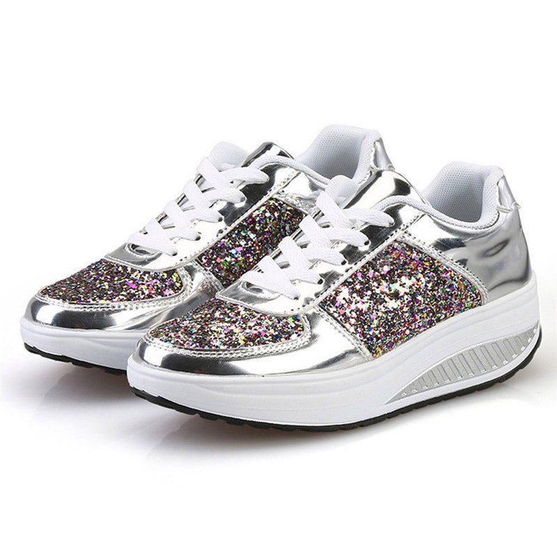 Sequin women's sneakers - AGB LuxeDrop