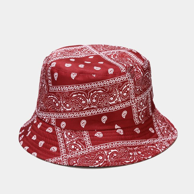 Bandana Print Bucket Hats With Multiple Colorways - AGB LuxeDrop