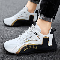 Fashion Colorblock Lace-up Sneakers For Men Sports Shoes