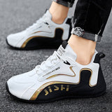 Fashion Colorblock Lace - up Sneakers For Men Sports Shoes - AGB LuxeDrop