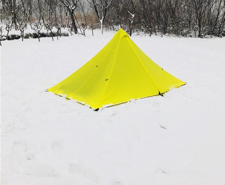 Portable camping pyramid tent single outdoor equipment camping supplies - AGB LuxeDrop