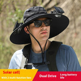 Long Endurance Lithium Battery Fan Solar Charging Wind Sun Protection Hat - AGB LuxeDrop