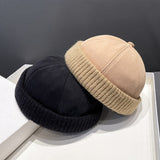 Autumn And Winter Deerskin Velvet Beret Melon Skin Hat - AGB LuxeDrop