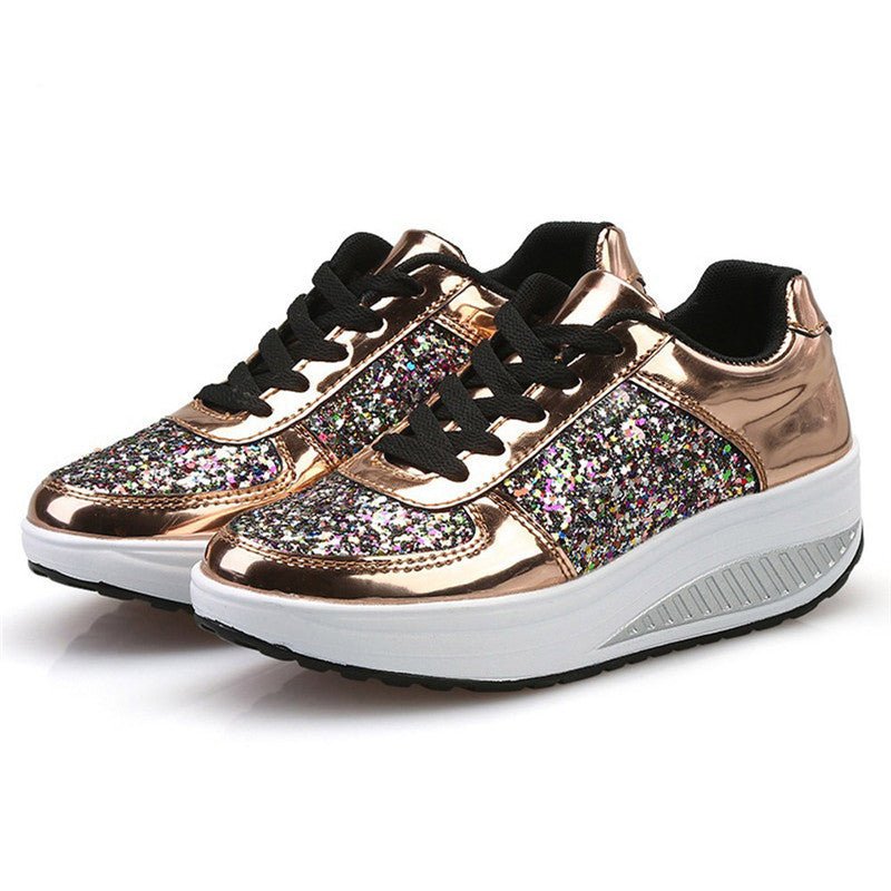 Sequin women's sneakers - AGB LuxeDrop