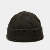 Hole knitted wool hat - AGB LuxeDrop