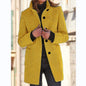 Winter Casual Button Outwear For Women Clothing