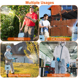 1Pc 1.3Gallon Electric Plant Sprayer Telescopic Rechargeable Garden Sprayer Automatic Handheld Sprayer With 3 Spray Spouts Shoulder Strap For Cleaning Sterilization