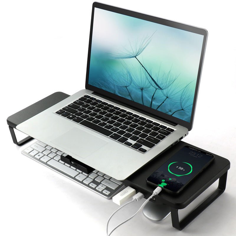 Monitor Lift Stand Laptop Stand Mobile Phone Charging - AGB LuxeDrop