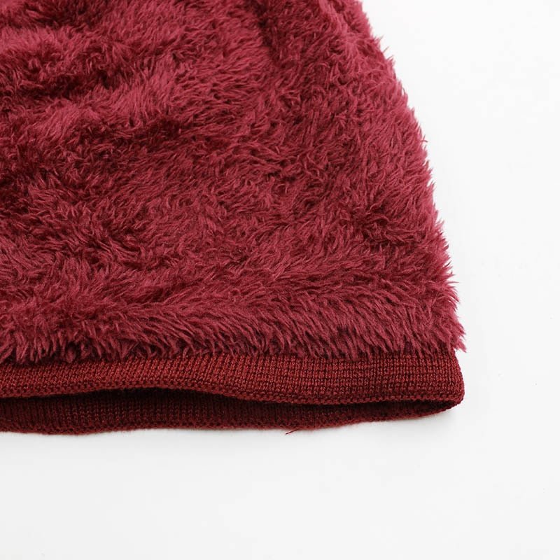 Winter knitted hood wind cap - AGB LuxeDrop