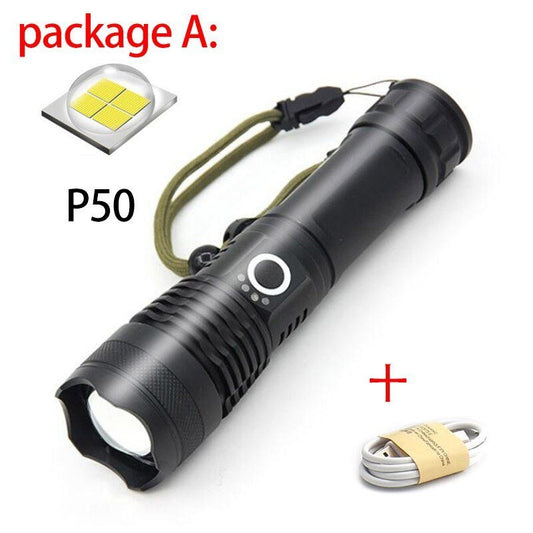 USB Charging Zoom P50 Flashlight - AGB LuxeDrop