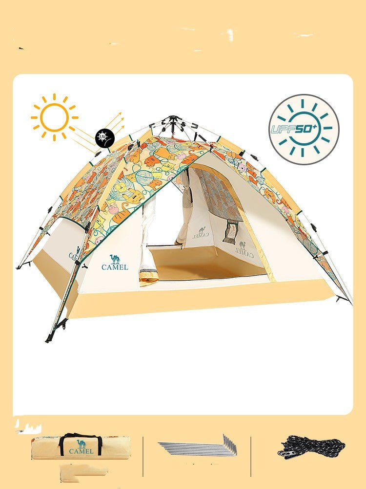 Thickened Automatic Folding Picnic Rainproof Beach Camping Equipment - AGB LuxeDrop