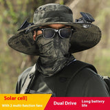 Long Endurance Lithium Battery Fan Solar Charging Wind Sun Protection Hat - AGB LuxeDrop