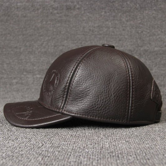 Monochrome cowhide hat - AGB LuxeDrop