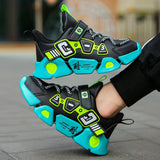 Mesh Fly Woven Velcro Breathable Sneakers - AGB LuxeDrop