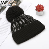 Hat Women's Hat Natural Raccoon Fur Pompon Hat - AGB LuxeDrop
