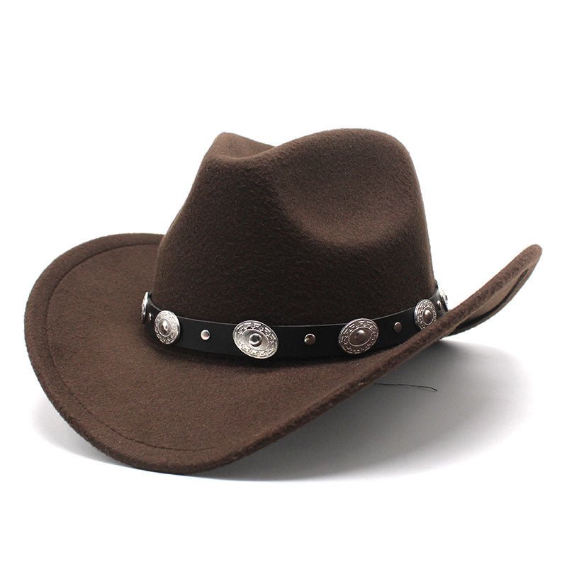 Minority Style Woolen Western Couple Cowboy Hats - AGB LuxeDrop