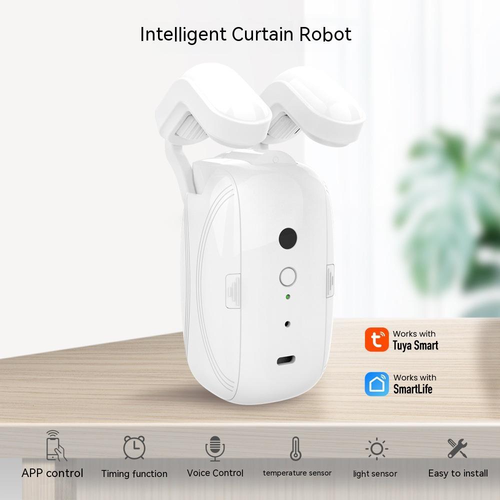 Wifi Curtain Robot Smart Home Roman Rod Electric Curtain Companion - AGB LuxeDrop