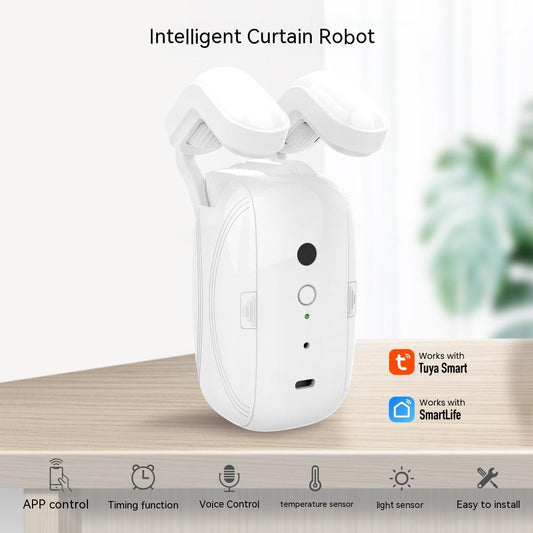 Wifi Curtain Robot Smart Home Roman Rod Electric Curtain Companion - AGB LuxeDrop