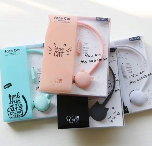 Cute Cat Stereo Earphones - AGB LuxeDrop